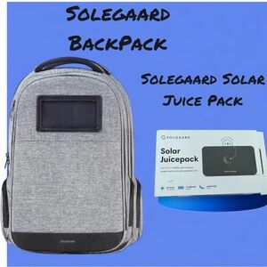 Solegaard Charcoal w/ Solarbank & Boombox Lifepack Backpack Solgaard Juice Pack